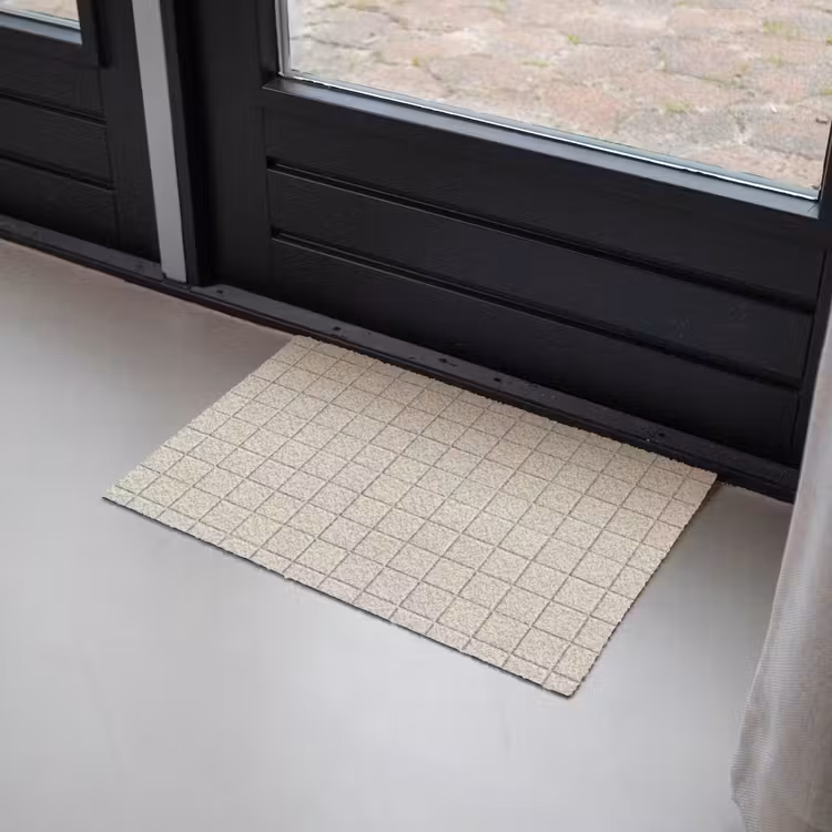 Patroon - Tegels - Taupe Deurmat klein 898 -sfeer2