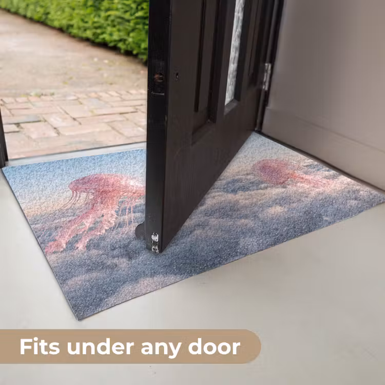 Doormat - Pink Animal - Clouds - Roze dier - Wolken Deurmat klein