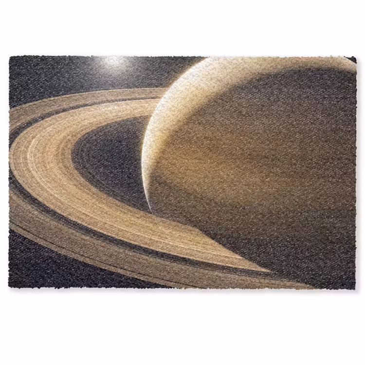 Doormat - Planet - Rings - Space - Planeet - Ringen - Ruimte Deurmat klein