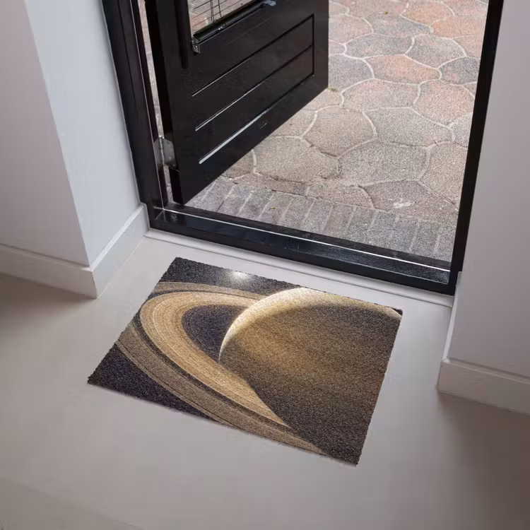 Doormat - Planet - Rings - Space - Planeet - Ringen - Ruimte Deurmat klein