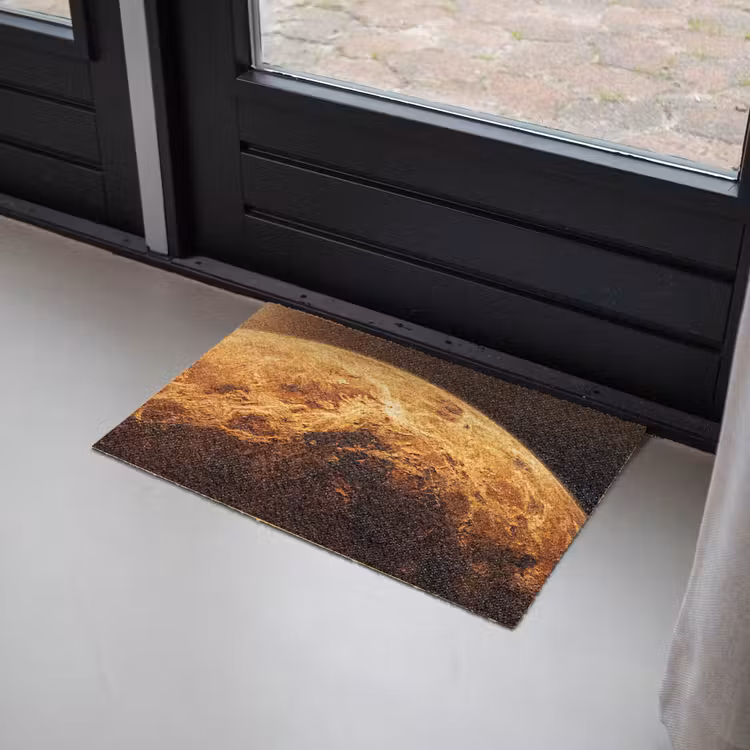 Doormat - Planet - Space - Orange - Planeet - Ruimte - Oranje Deurmat klein