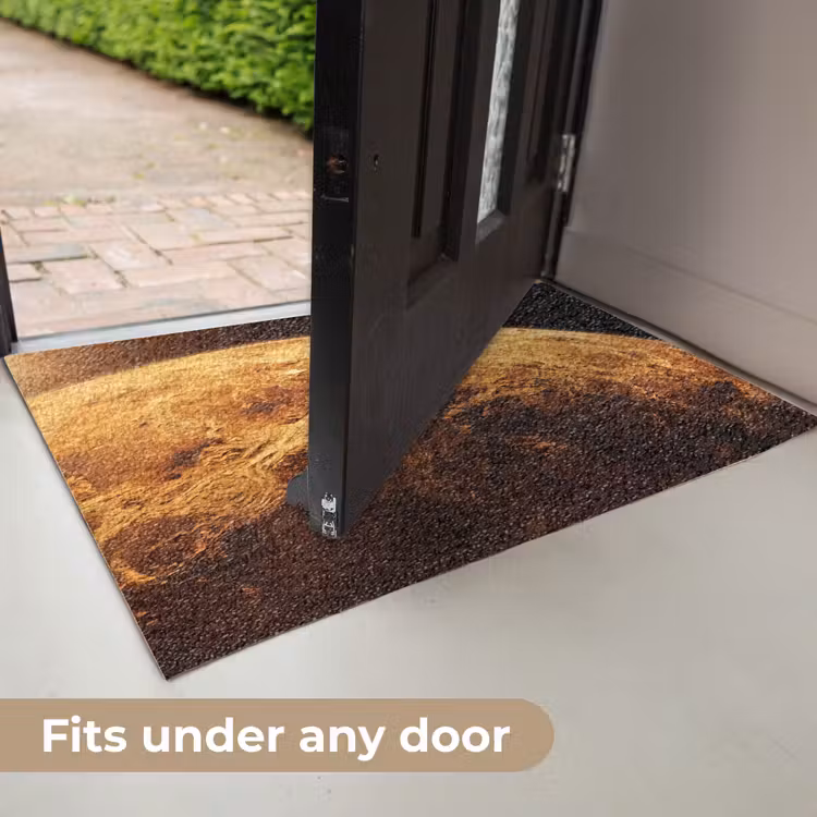 Doormat - Planet - Space - Orange - Planeet - Ruimte - Oranje Deurmat klein