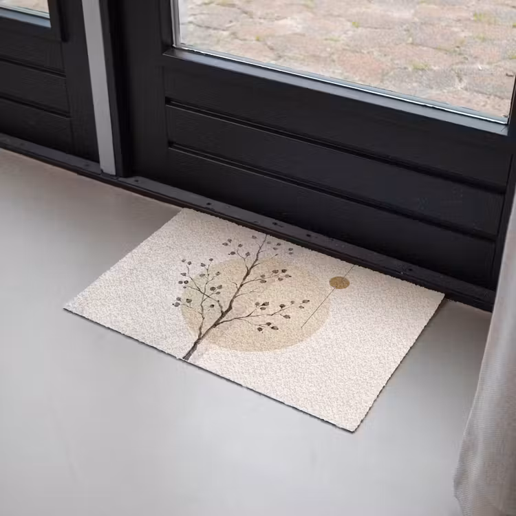 Doormat - Plant - Abstract - Beige - Plant - Abstract - Beige Deurmat klein