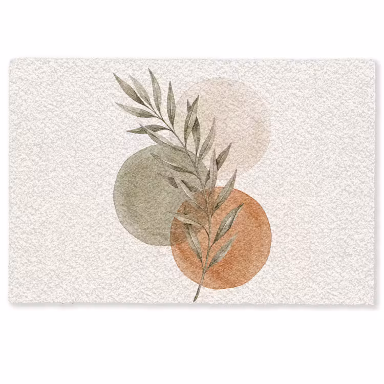 Doormat - Plant - Circles - Abstract - Plant - Cirkels - Abstract Deurmat klein