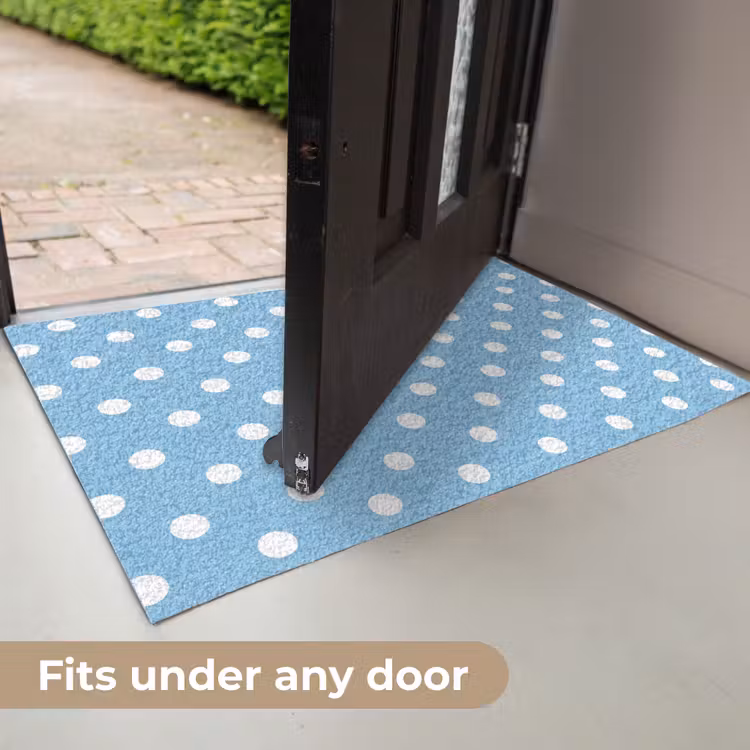 Polka - Dots - Blauw Deurmat klein 898 -USP_EN