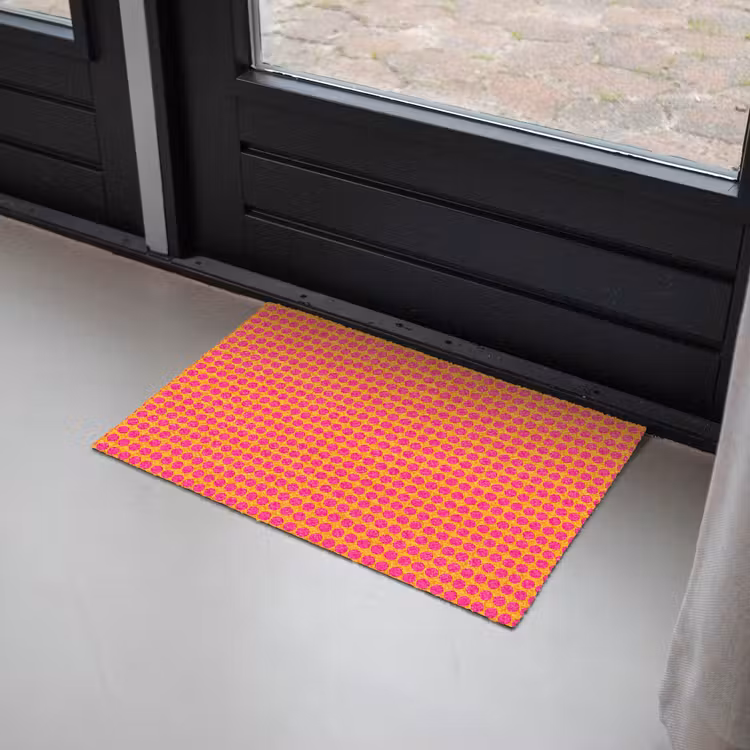 Stippen - Patroon - Oranje Deurmat klein 898 -sfeer2