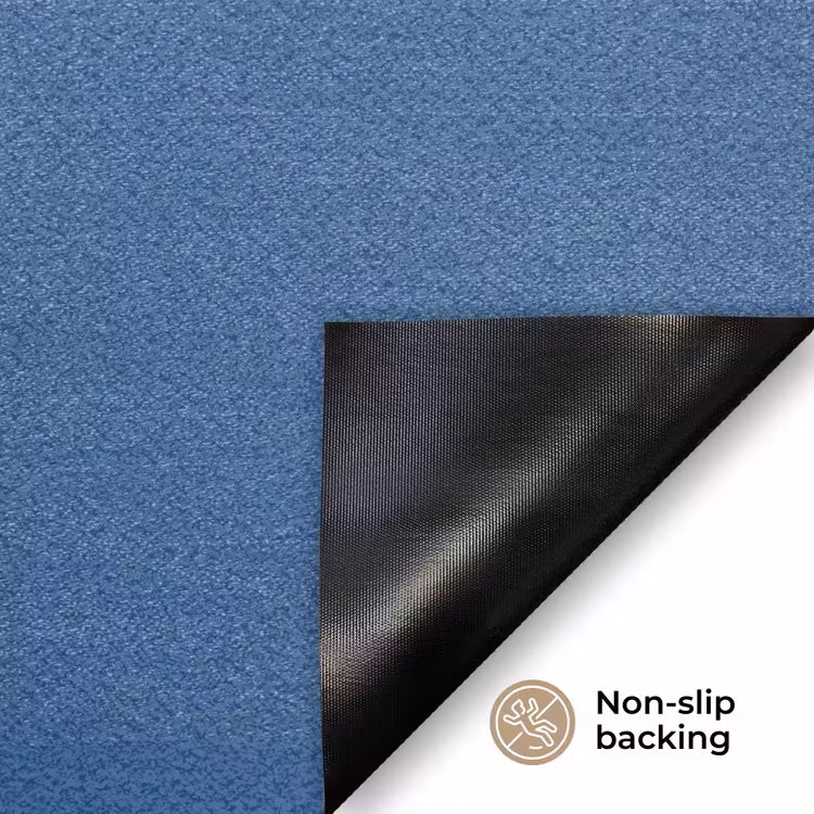 Portret - Klassiek - Wit - Blauw Deurmat klein -antislip_EN