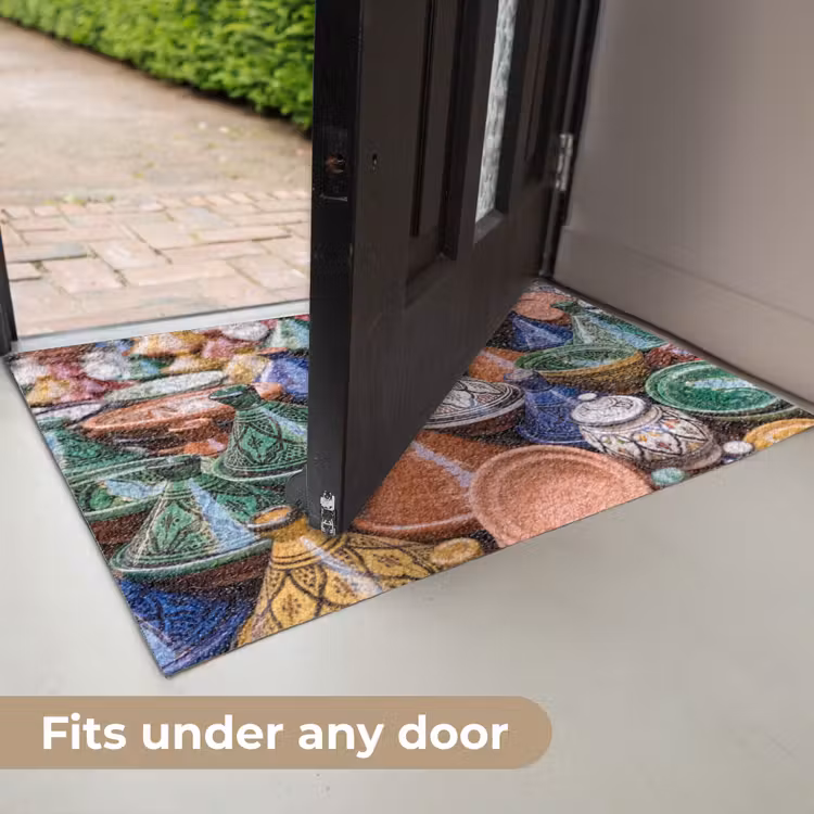 Doormat - Pottery - Colorful - Pattern - Aardewerk - Kleurrijk - Patroon Deurmat klein