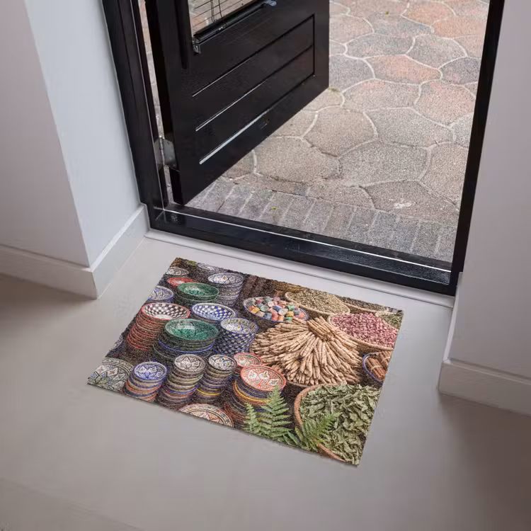 Doormat - Pottery - Oriental - Colorful - Aardewerk - Oosters - Kleurrijk Deurmat klein