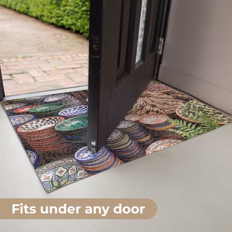 Doormat - Pottery - Oriental - Colorful - Aardewerk - Oosters - Kleurrijk Deurmat klein