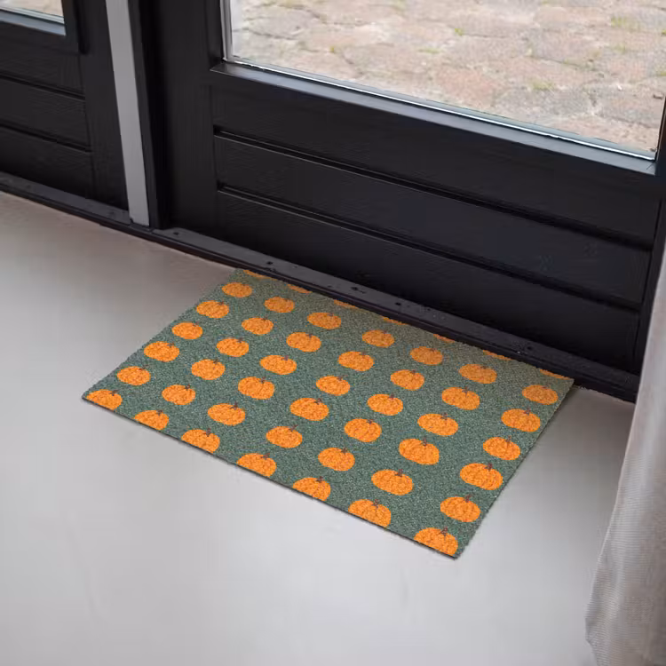 Pompoen - Patroon - Oranje Deurmat klein 898 -sfeer2