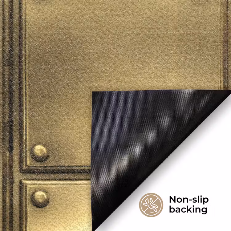 Platen - Industrieel - Stoer - Goud Deurmat klein 898 -antislip_EN