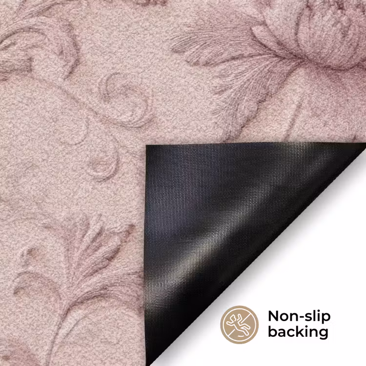 Reliëf - Pioenrozen - Roze Deurmat klein 898 -antislip_EN