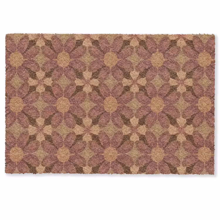 Retro - Bloemen - Bruin Deurmat klein 898 -zkaufland3d