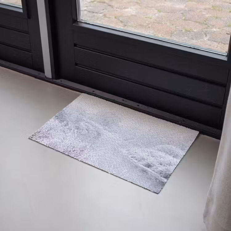 Rivier - Sneeuw - Bos - Winter - Schilderachtig Deurmat klein -sfeer2
