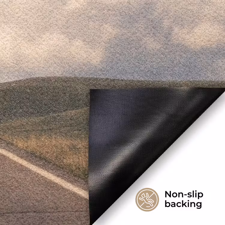 Doormat - Road - Moon - Night - Weg - Maan - Nacht Deurmat klein