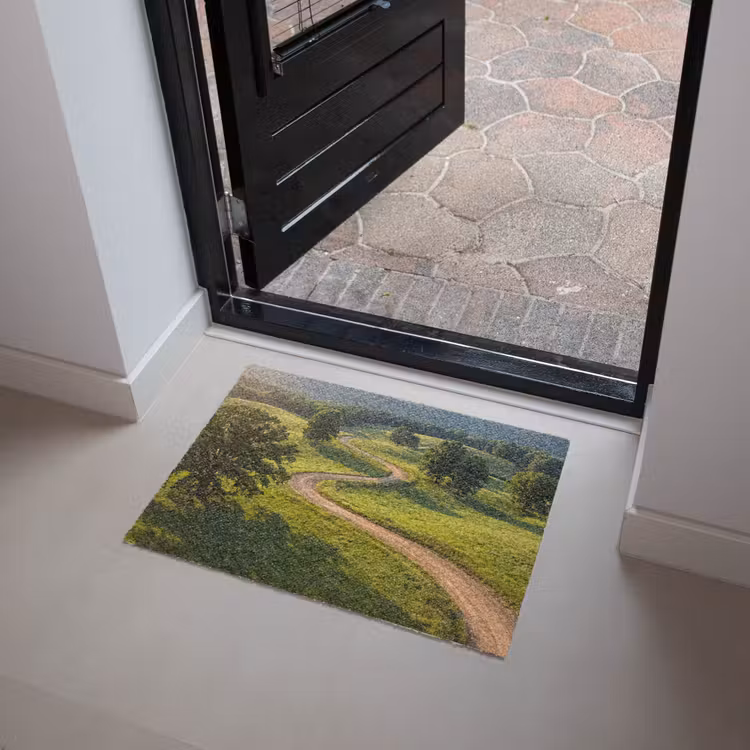Weg - Weide - Natuur - Groen Deurmat klein -sfeer5