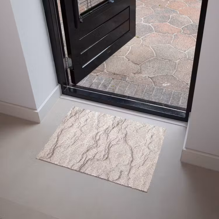 Rots - Structuur - Natuur - Beige - Abstract Deurmat klein -sfeer5