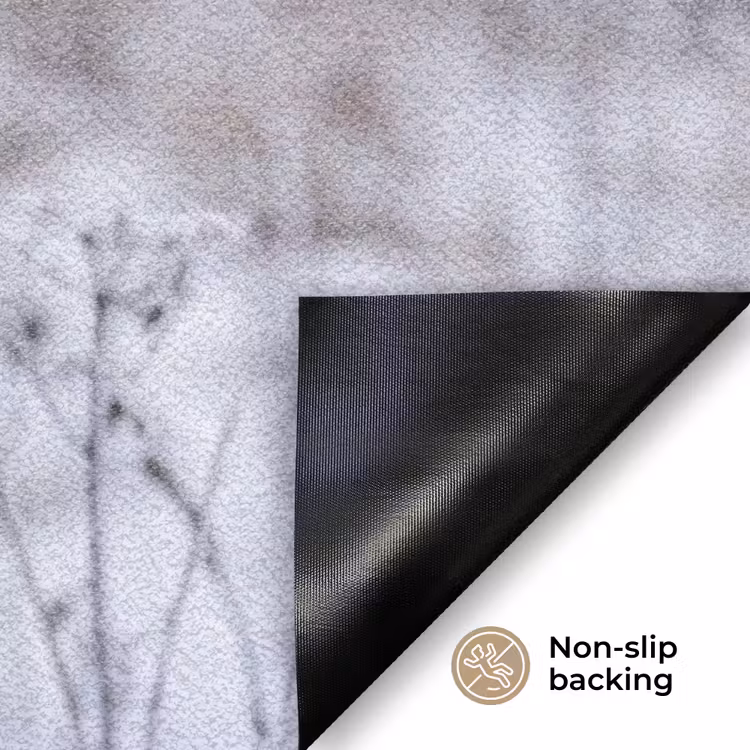 Schermbloem - Rijp - Kristallen - Winter - Delicaat Deurmat klein -antislip_EN