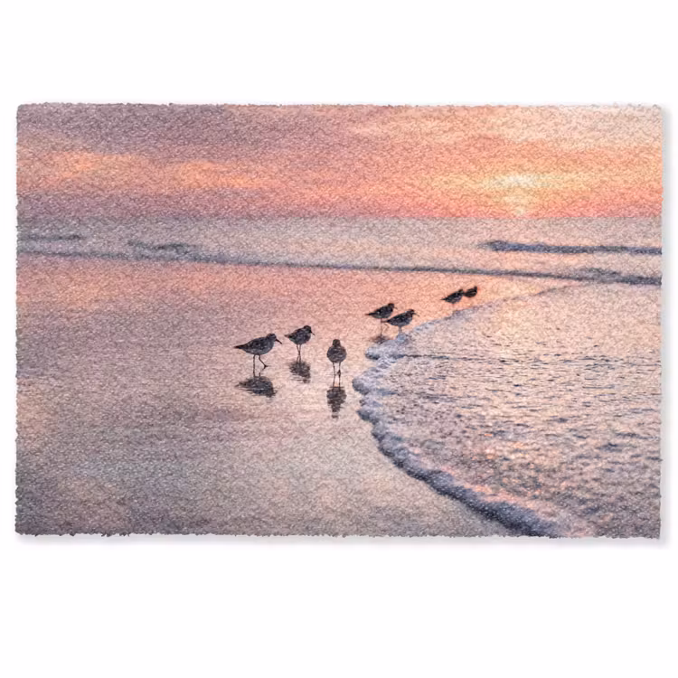 Meeuwen - Strand - Zee - Roze Deurmat klein -zkaufland3d