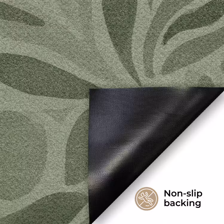 Sereen - Bladeren - Groen Deurmat klein 898 -antislip_EN