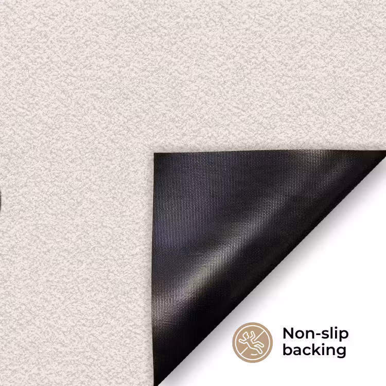 Doormat - Shapes - Organic - Black - Vormen - Organisch - Zwart Deurmat klein