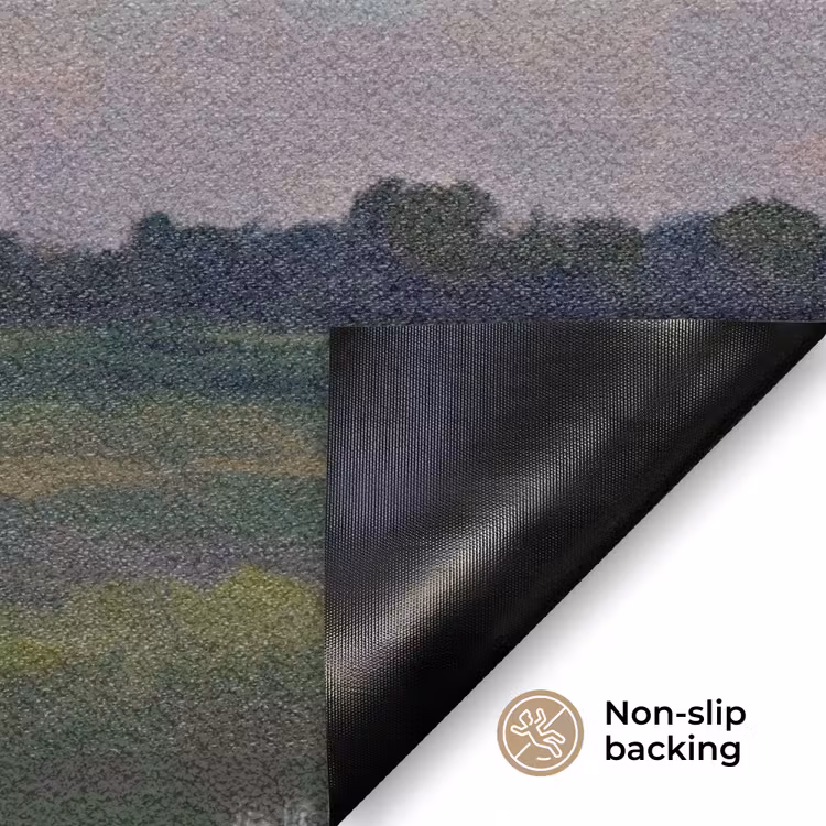 Lucht - Wolken - Landschap - Modern - Oranje Deurmat klein -antislip_EN