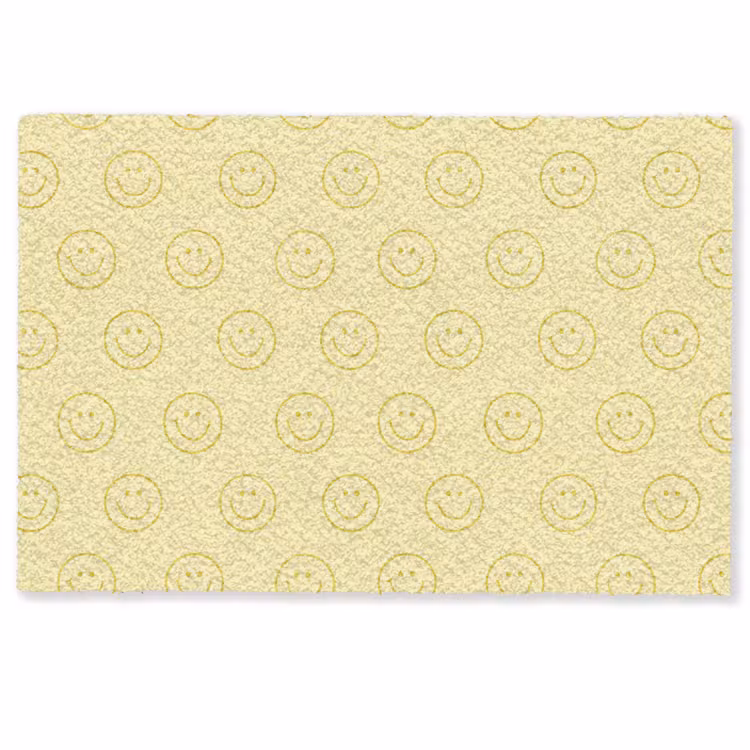 Smileys - Patroon - Retro - Zachtgeel Deurmat klein 898 -zkaufland3d