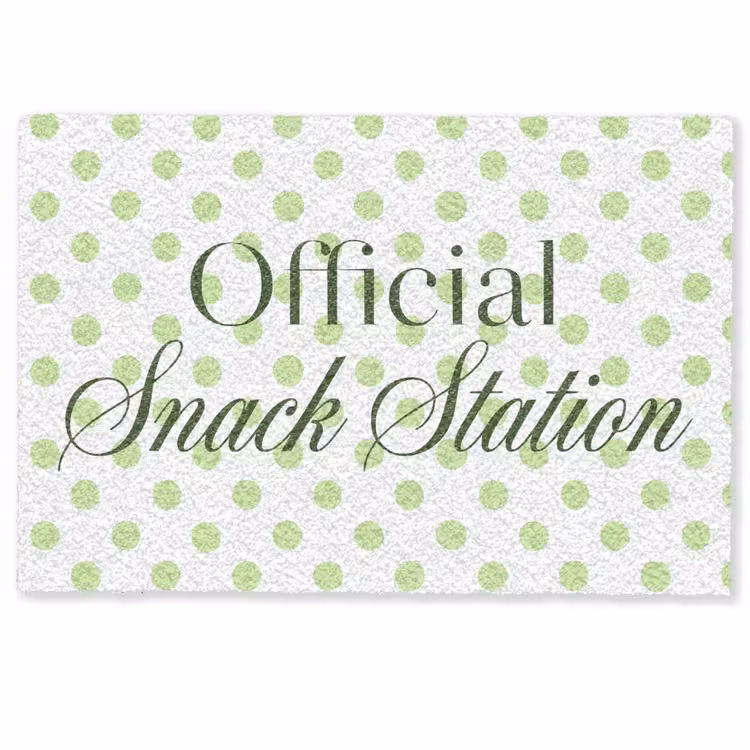 Snack Station - Groen - Stippen Deurmat klein -zkaufland3d