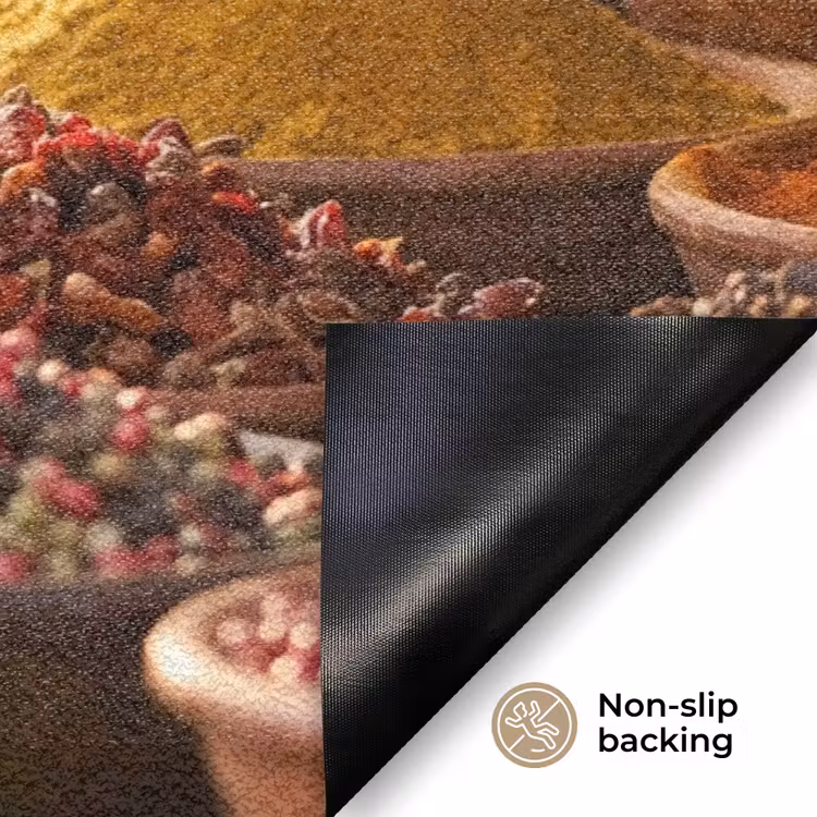 Doormat - Spices - Market - Colorful - Specerijen - Markt - Kleurrijk Deurmat klein