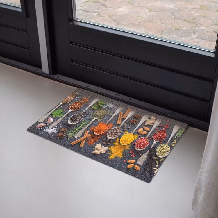 Kruiden - Lepels - Culinair - Kleurrijk - Sfeervol Deurmat klein -sfeer2
