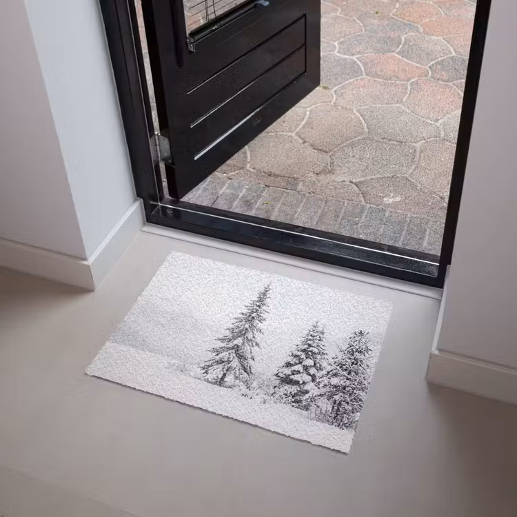Fijnsparren - Sneeuw - Winter - Landschap - Stilte Deurmat klein -sfeer5