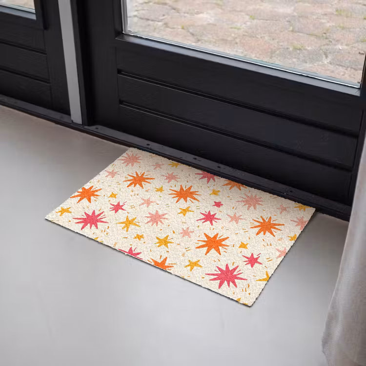Sterren - Speels - Kleurrijk Deurmat klein 898 -sfeer2