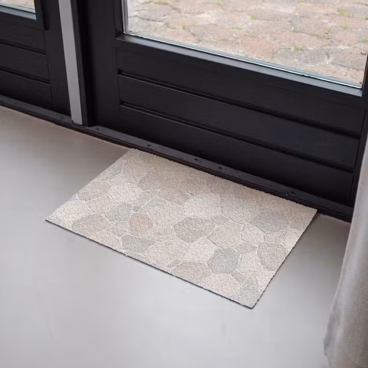 Steen - Patroon - Textuur - Beige Deurmat klein -sfeer2
