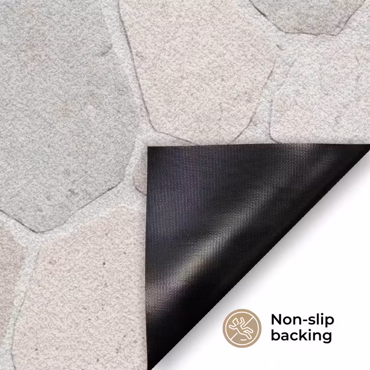 Steen - Patroon - Textuur - Beige Deurmat klein -antislip_EN