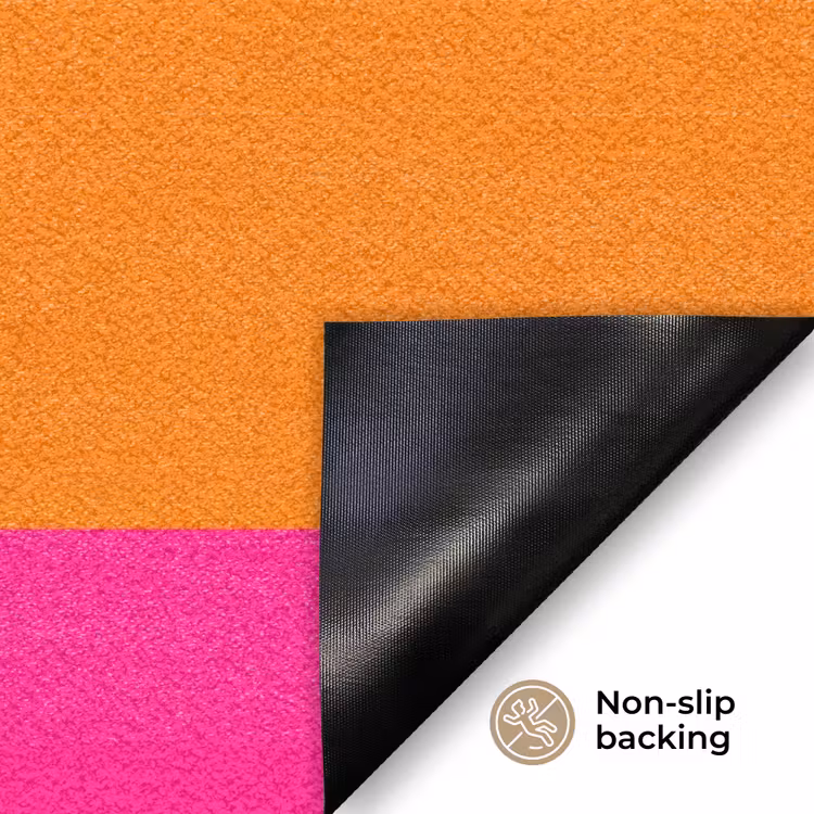 Strepen - Horizontaal - Roze Deurmat klein 898 -antislip_EN