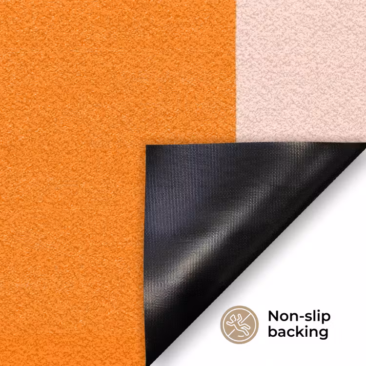 Strepen - Modern - Oranje Deurmat klein 898 -antislip_EN