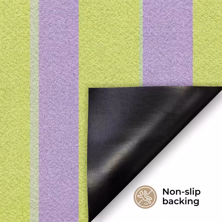 Strepen - Patroon - Groen Deurmat klein 898 -antislip_EN