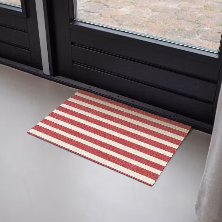 Strepen - Patroon - Rood Deurmat klein 898 -sfeer2