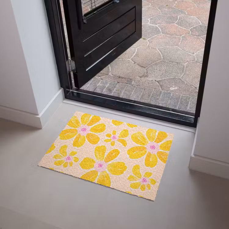 Zomers - Bloemen - Geel Deurmat klein 898 -sfeer5