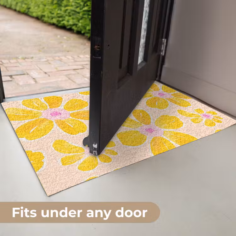 Zomers - Bloemen - Geel Deurmat klein 898 -USP_EN