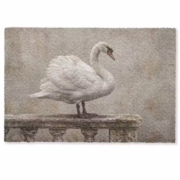 Zwaan - Elegant - Dieren - Wit Deurmat klein -zkaufland3d