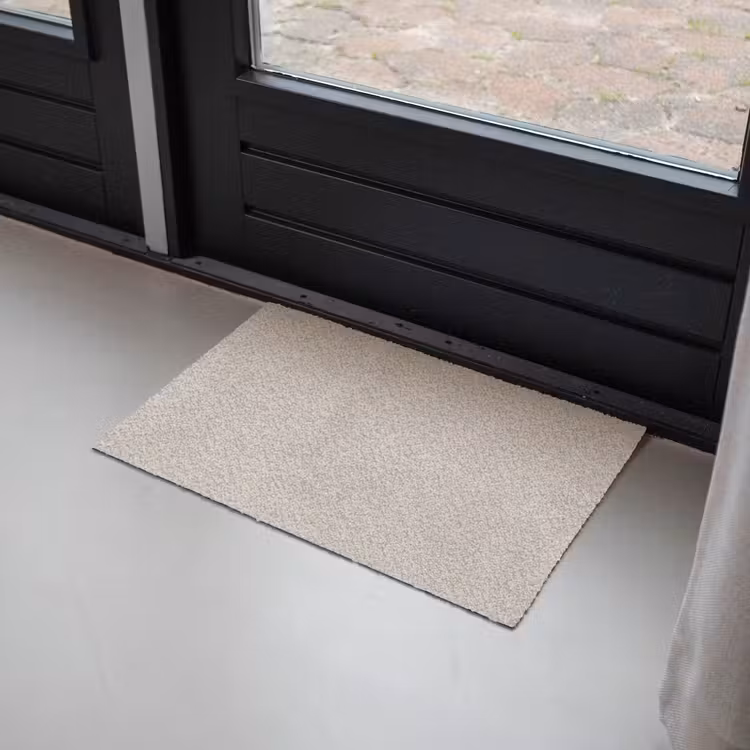 Textuur - Effen - Abstract - Beige Deurmat klein -sfeer2