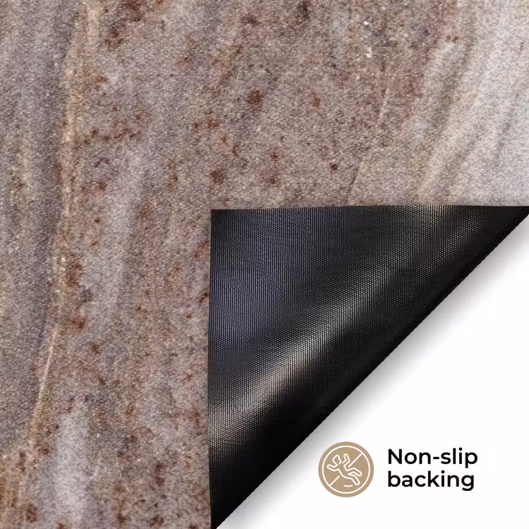 Textuur - Steen - Abstract - Beige Deurmat klein -antislip_EN