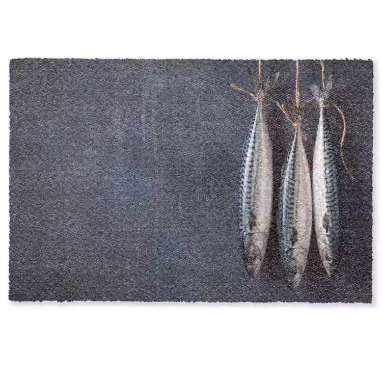 Doormat - Three Fish - Rope - Drie vissen - Touw Deurmat klein