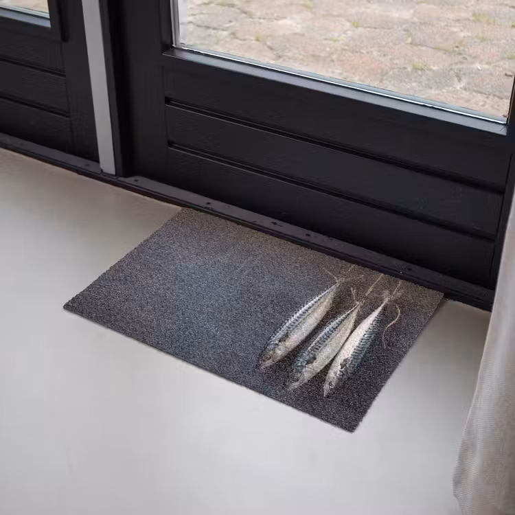 Doormat - Three Fish - Rope - Drie vissen - Touw Deurmat klein