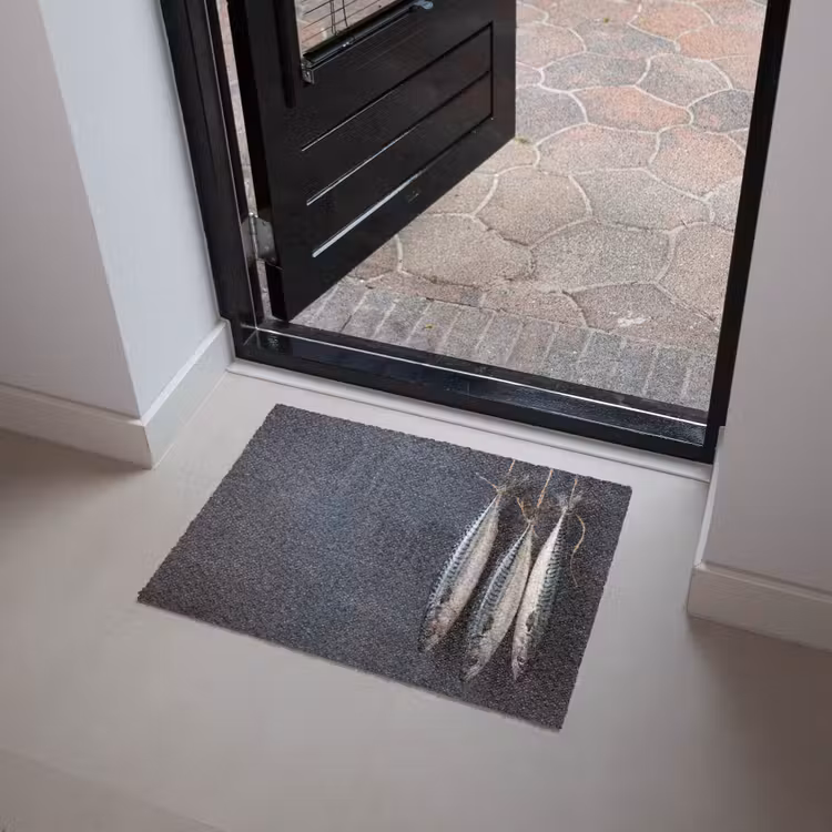Doormat - Three Fish - Rope - Drie vissen - Touw Deurmat klein