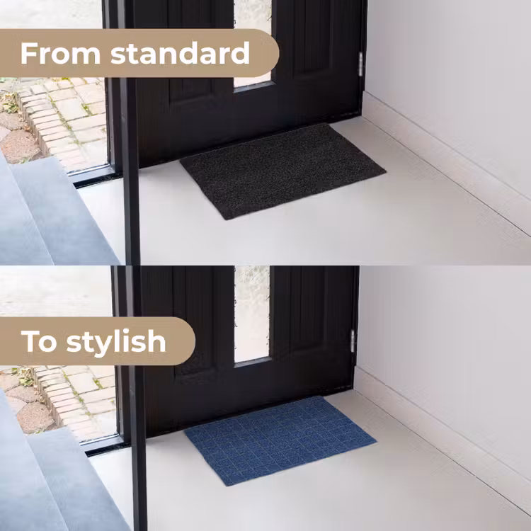 Tegel - Patroon - Blauw Deurmat klein 898 -voor-na_EN