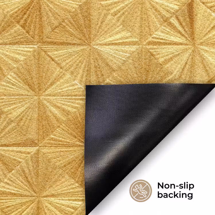 Tegels - Geometrisch - Reliëf - Goud Deurmat klein 898 -antislip_EN