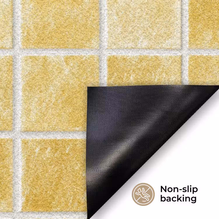 Tegels - Mozaïek - Textuur - Goudgeel Deurmat klein 898 -antislip_EN